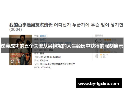 逆袭成功的五个关键从吴艳妮的人生经历中获得的深刻启示